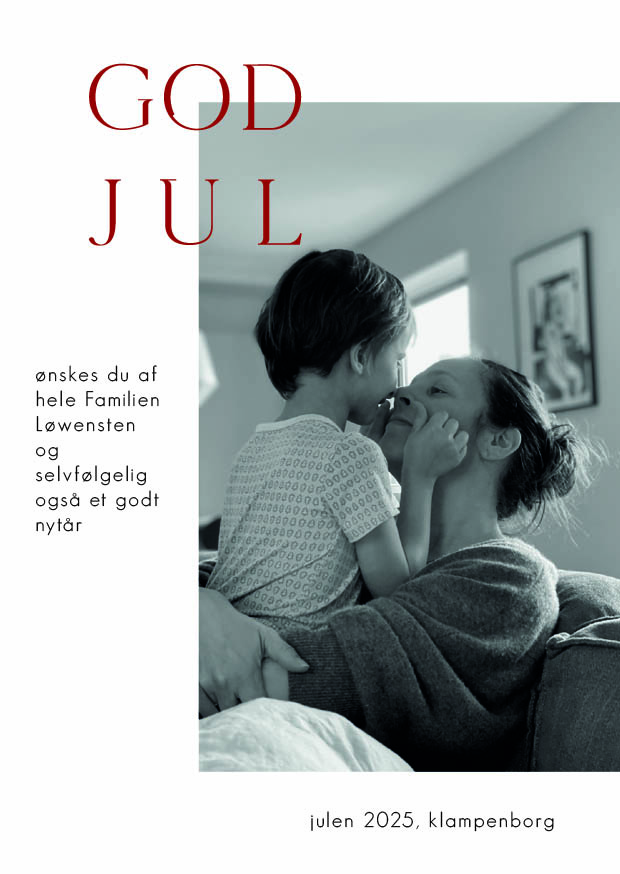 Jul - Familien Løwensten Julekort